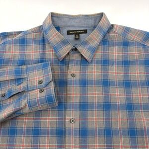 Banana Republic Tall XXL Plaid Flannel Button Down Shirt Men